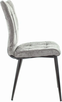 Стул для дома Бюрократ CH-K10 серый Light 19 металл черный на ножках (CH-K10_1/LT19) - купить недорого с доставкой в интернет-магазине