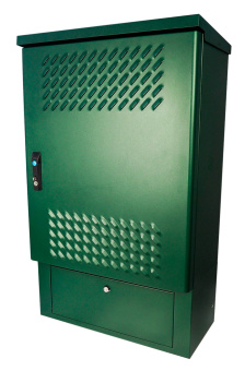 Шкаф коммутационный ЦМО (ШТВ-Н-18.6.5-4ААА-Т1) настенный 18U 600x500мм пер.дв.стал.лист несъемн.бок.пан. 150кг серый 75кг 120град. 900мм IP55 IK10 металл уличный всепогодный с кондиционером с вентилятором с нагревателем укомплектованный - купить недорого с доставкой в интернет-магазине