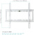 Кронштейн для телевизора Kromax IDEAL-3 белый 22"-65" макс.50кг настенный фиксированный - купить недорого с доставкой в интернет-магазине