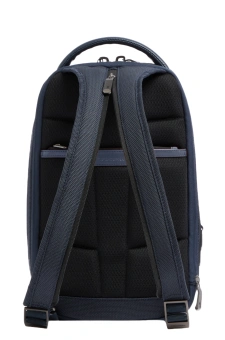 Рюкзак слинг мужской Piquadro Oberon CA7277W150/BLU синий нейлон/натур.кожа - купить недорого с доставкой в интернет-магазине