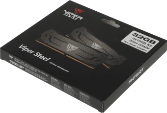 Память DDR4 2x16GB 3200MHz Patriot PVS432G320C6K Viper Steel RTL Gaming PC4-25600 CL16 DIMM 288-pin 1.35В dual rank с радиатором Ret - купить недорого с доставкой в интернет-магазине