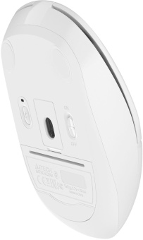 Мышь A4Tech Fstyler FB12S белый оптическая 1200dpi silent беспров. BT/Radio USB 2but (FB12S USB WHITE) - купить недорого с доставкой в интернет-магазине