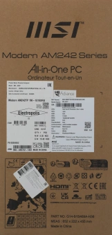 Моноблок MSI Modern AM242TP 1M-1019XRU 23.8" Full HD Touch Core 5 120U (1.4) 16Gb SSD512Gb Graphics без ОС GbitEth WiFi BT 120W клавиатура мышь Cam белый 1920x1080 - купить недорого с доставкой в интернет-магазине