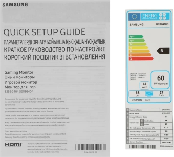 Монитор Samsung 27" Odyssey G4 S27BG400EI черный IPS LED 16:9 HDMI полуматовая HAS Piv 400cd 178гр/178гр 1920x1080 240Hz G-Sync FreeSync Premium DP FHD 5.3кг - купить недорого с доставкой в интернет-магазине
