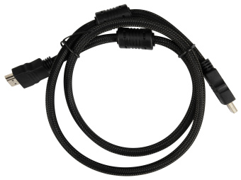 Кабель аудио-видео Buro HDMI (m)/HDMI (m) 1м. феррит.кольца позолоч.конт. черный (HDMI-V1.4-1MC) - купить недорого с доставкой в интернет-магазине