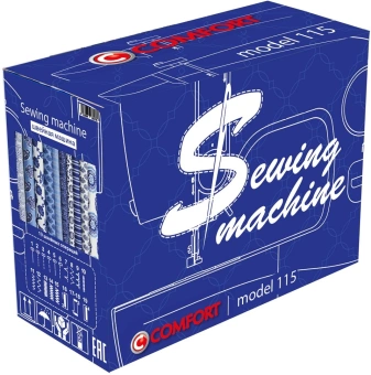 Швейная машина Comfort 115 белый/синий - купить недорого с доставкой в интернет-магазине