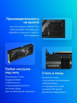 Видеокарта Gigabyte PCI-E 5.0 GV-N5080WF3OC-16GD 1.0 NVIDIA GeForce RTX 5080 16Gb 256bit GDDR7 2670/30000 HDMIx1 DPx3 HDCP Ret - купить недорого с доставкой в интернет-магазине