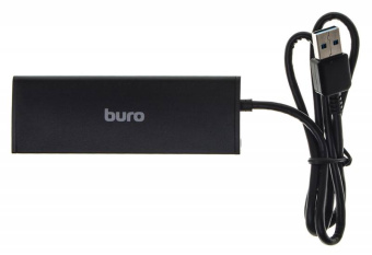 Разветвитель USB 3.0 Buro BU-HUB4-0.5-U3.0 4порт. черный - купить недорого с доставкой в интернет-магазине