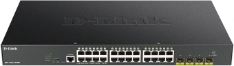 Коммутатор D-Link DGS-1250-28XMP/RU/A1A 24x1Гбит/с 4SFP+ 24PoE 370W управляемый - купить недорого с доставкой в интернет-магазине
