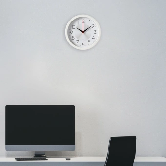 Часы настенные аналоговые Бюрократ WallC-R69P D22см белый (WALLC-R69P22/WHITE) - купить недорого с доставкой в интернет-магазине