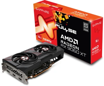 Видеокарта Sapphire PCI-E 5.0 11350-03-20G PULSE AMD RADEON RX 9060 XT GAMING OC 16GB DUAL AMD Radeon RX 9060XT 16Gb 128bit GDDR6 2700/20000 HDMIx2 DPx1 HDCP Ret - купить недорого с доставкой в интернет-магазине