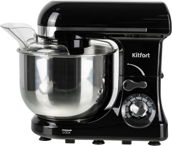 Миксер планетарный Kitfort КТ-1337-2 600Вт черный/серебристый - купить недорого с доставкой в интернет-магазине