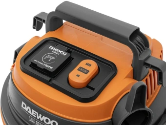 Строительный пылесос Daewoo DAVC 2014S 1400Вт (уборка: сухая/влажная/выдув/сбор воды) оранжевый - купить недорого с доставкой в интернет-магазине