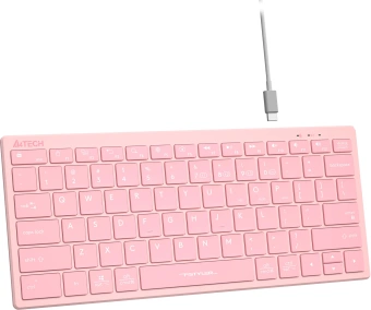 Клавиатура A4Tech Fstyler FBX51C розовый USB беспроводная BT/Radio slim Multimedia (FBX51C PINK) - купить недорого с доставкой в интернет-магазине