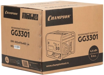 Генератор Champion GG3301 3.1кВт - купить недорого с доставкой в интернет-магазине