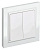 Выключатель IEK Brite ВСР10-2-0-БрБ скрыт. 2кл. IP20 белый (упак.:1шт) (BR-V20-0-10-K01-F)