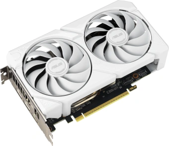 Видеокарта Asus PCI-E 5.0 DUAL-RX9060XT-16G-WHITE AMD Radeon RX 9060XT 16Gb 128bit GDDR6 2550/20000 HDMIx1 DPx2 HDCP Ret - купить недорого с доставкой в интернет-магазине