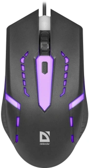 Мышь Defender Flash MB-600L черный оптическая 1200dpi USB 3but (52600) - купить недорого с доставкой в интернет-магазине
