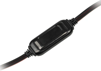 Наушники с микрофоном Оклик HS-L200 черный/красный 2.2м накладные оголовье (359484) - купить недорого с доставкой в интернет-магазине