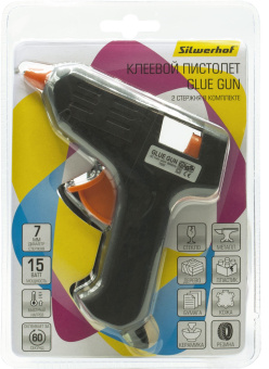 Клеевой пистолет Silwerhof GG015 15Вт стерж.:7мм - купить недорого с доставкой в интернет-магазине