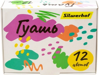 Гуашь Silwerhof 12цв. бан. 20мл. картон.кор. - купить недорого с доставкой в интернет-магазине