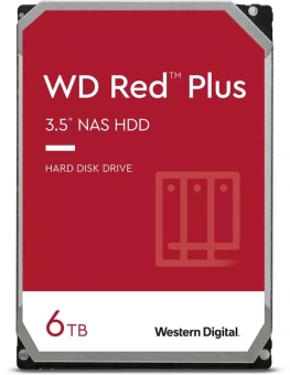 Жесткий диск WD SATA-III 6TB WD60EFPX NAS Red Plus (5400rpm) 256Mb 3.5" - купить недорого с доставкой в интернет-магазине