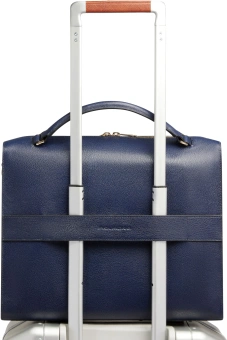 Деловая сумка женская Piquadro Patricia CA4098W140/BLU с отделением для ноутбука 14" синяя натур.кожа - купить недорого с доставкой в интернет-магазине