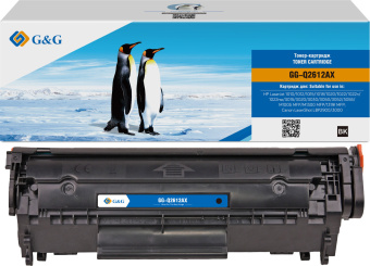 Картридж лазерный G&G GG-Q2612AX черный (3000стр.) для HP LJ 1010/1012/1015/1018/1020/1022/1022n/1022nw/3015/3020 - купить недорого с доставкой в интернет-магазине