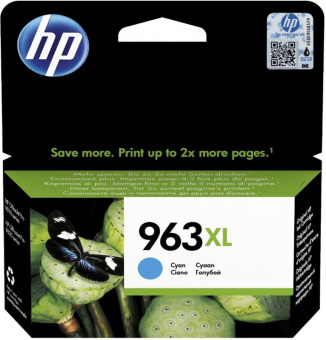 Картридж струйный HP 963XL 3JA27AE голубой (1600стр.) для HP OfficeJet Pro 901x/902x HP - купить недорого с доставкой в интернет-магазине