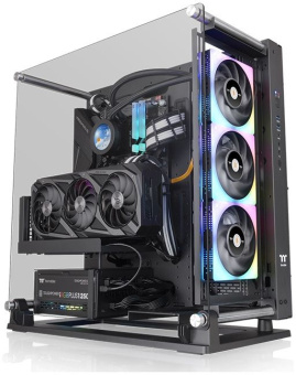 Корпус Thermaltake Core P3 TG PRO черный без БП ATX 6x120mm 6x140mm 2xUSB3.0 audio bott PSU - купить недорого с доставкой в интернет-магазине