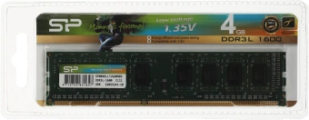 Память DDR3L 4GB 1600MHz Silicon Power SP004GLLTU160N02 RTL PC3-12800 CL11 DIMM 240-pin 1.35В Ret - купить недорого с доставкой в интернет-магазине