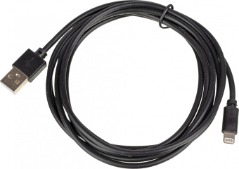 Кабель USB (m)-Lightning (m) 2м черный - купить недорого с доставкой в интернет-магазине