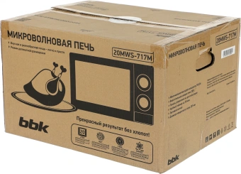Микроволновая Печь BBK 20MWS-717M/B 20л. 700Вт черный - купить недорого с доставкой в интернет-магазине