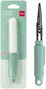 Ножницы Deli EZ508GREEN EZ508 Linfini портативные 125мм ручки пластиковые сталь зеленый блистер - купить недорого с доставкой в интернет-магазине