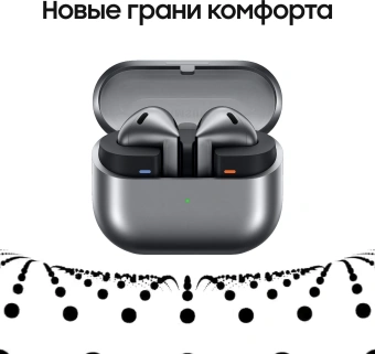 Гарнитура вкладыши Samsung Galaxy Buds 3 серебристый беспроводные bluetooth в ушной раковине (SM-R530NZAACIS) - купить недорого с доставкой в интернет-магазине