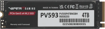 Накопитель SSD Patriot PCIe 5.0 x4 4TB PV593P4TBM28H Viper VP593 M.2 2280 - купить недорого с доставкой в интернет-магазине