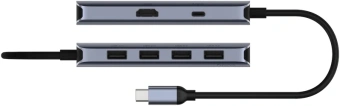Разветвитель USB-C Cudy UH500 4порт. серебристый - купить недорого с доставкой в интернет-магазине