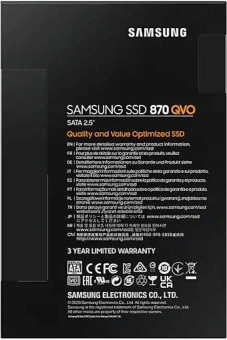 Накопитель SSD Samsung SATA-III 1TB MZ-77Q1T0BW 870 QVO 2.5" - купить недорого с доставкой в интернет-магазине
