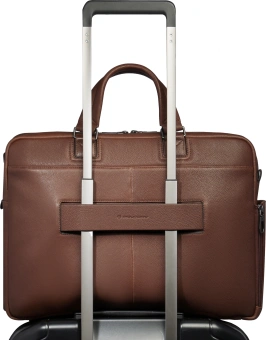 Деловая сумка Piquadro Cronus CA6025S134/M с отделением для ноутбука коричневый натур.кожа - купить недорого с доставкой в интернет-магазине