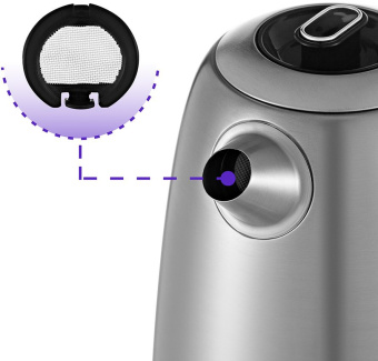 Чайник электрический Kitfort КТ-6121-5 1.7л. 2200Вт серебристый корпус: металл/пластик - купить недорого с доставкой в интернет-магазине