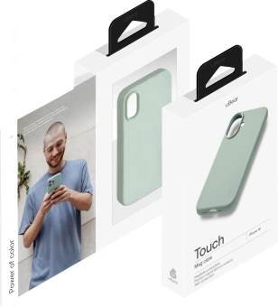 Чехол (клип-кейс) uBear для Apple iPhone 16 Touch with MagSafe мятный (CS404CM61TH-I24M) - купить недорого с доставкой в интернет-магазине