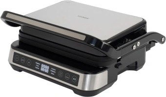 Электрогриль Hyundai HYG-5020 2000Вт серебристый/черный - купить недорого с доставкой в интернет-магазине