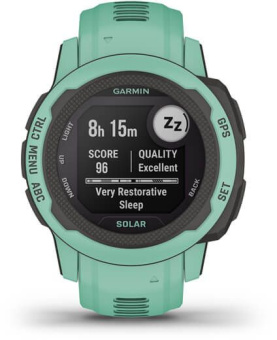 Смарт-часы Garmin Instinct 2S Solar Tactical 20мм 1.3" AMOLED корп.черный/мятный рем.мятный (010-02564-02) - купить недорого с доставкой в интернет-магазине