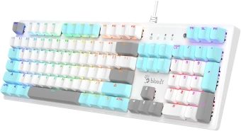 Клавиатура A4Tech Bloody S520N механическая белый USB for gamer LED - купить недорого с доставкой в интернет-магазине