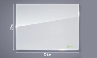Доска стеклянная Cactus CS-GBD-90X120-WT-TM Сквозное крепление стеклянная белый 90x120см стекло крепления - купить недорого с доставкой в интернет-магазине