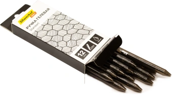 Набор ручек гелев. автоматическая Silwerhof Daily NG Standart d=0.5мм черн. черн. кор.карт. (12шт) линия 0.3мм - купить недорого с доставкой в интернет-магазине