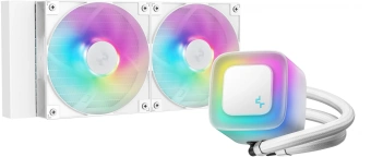 Система водяного охлаждения Deepcool LE240 V2 Soc-AM5/AM4/1200/1700/1851 белый 4-pin 28.2-31.6dB Al 220W 1359gr Ret (R-LE240-WHAMMN-G-2) - купить недорого с доставкой в интернет-магазине