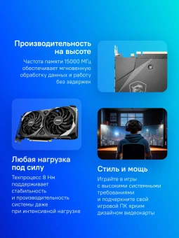Видеокарта MSI PCI-E 4.0 RTX 3060 VENTUS 2X 12G OC NVIDIA GeForce RTX 3060 12Gb 192bit GDDR6 1680/15000 HDMIx1 DPx3 HDCP Ret - купить недорого с доставкой в интернет-магазине