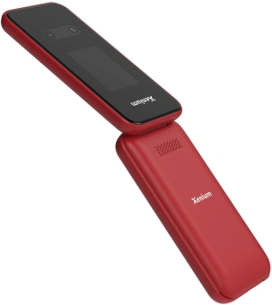 Мобильный телефон Xenium X680 красный раскладной 2Sim 2.8" 240x320 Nucleus 0.3Mpix GSM900/1800 MP3 FM microSD max32Gb - купить недорого с доставкой в интернет-магазине