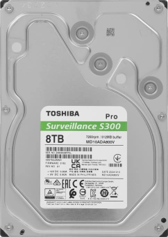 Жесткий диск Toshiba SATA-III 8TB MD10ADA800V Surveillance S300 Pro (7200rpm) 512Mb 3.5" - купить недорого с доставкой в интернет-магазине
